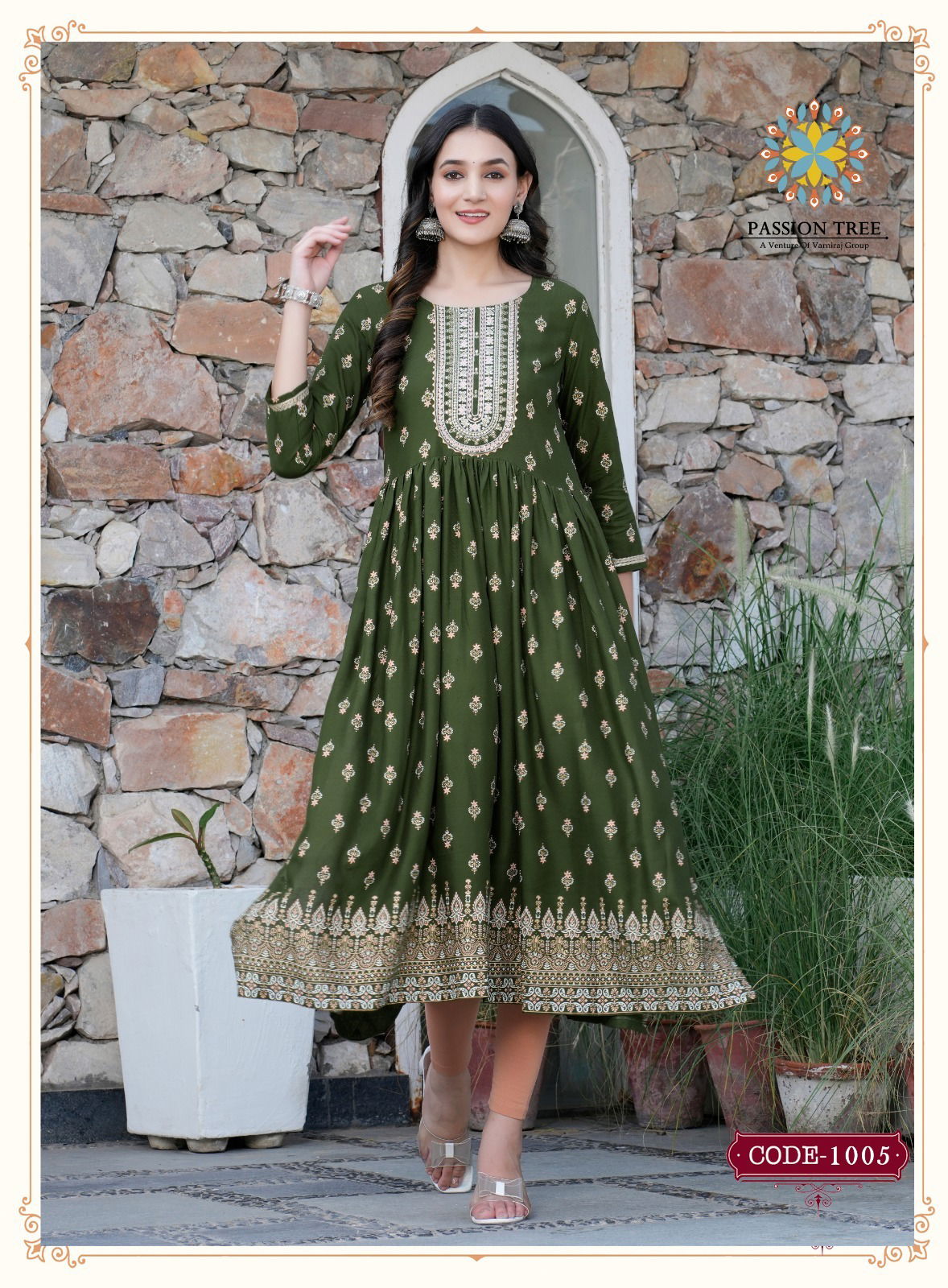Fashion Bella Vol 1 By Passion Tree Rayon Naira Cut Kurtis Catalog